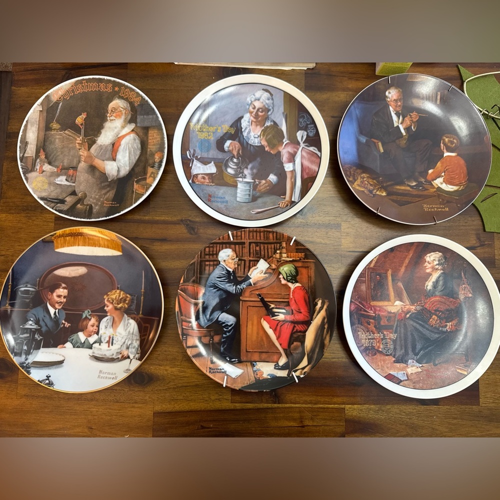 Vintage Knowles/Norman Rockwell plates